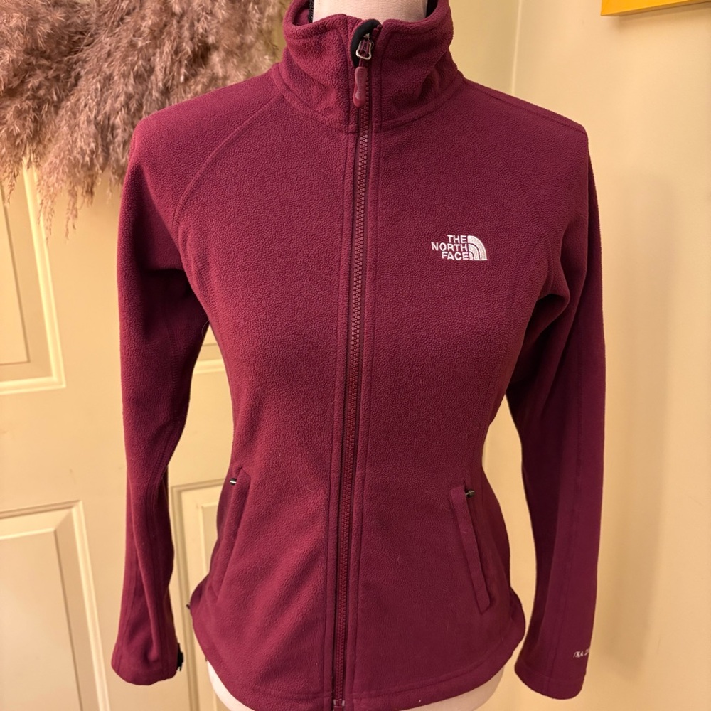THE NORTH FACE Women's Maroon Full-Zip Fleece size XS